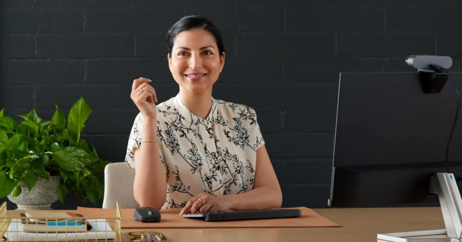 Logitech business devices for a personal hybrid-work workspace