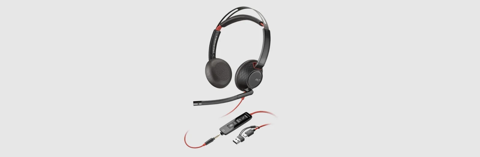 HP Poly Blackwire 5200 corded USB stereo headset