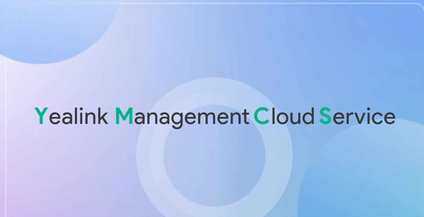Official Yealink Management Cloud Service product graphic